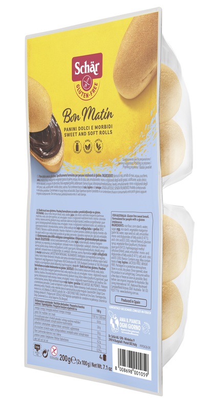 SCHAR BON MATIN PANINI DOLCI E MORBIDI SENZA LATTOSIO 2 PEZZI DA 100 G - Farmacia Rossi2 - Farmacia Rossi 