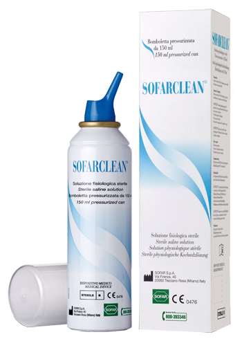 SOLUZIONE FISIOLOGICA SOFARCLEAN 150ML IN BOMBOLETTA PRESSURIZZATA - Farmacia Rossi2 - Farmacia Rossi 
