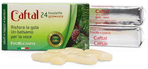CAFTAL GOLA VOCE 24 TAVOLETTE 60 G - Farmacia Rossi2 - Farmacia Rossi 