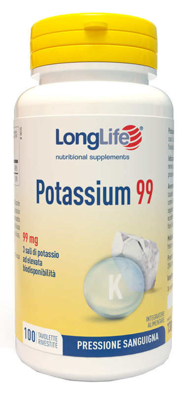 LONGLIFE POTASSIUM 99 100 TAVOLETTE RIVESTITE - Farmacia Rossi2 - Farmacia Rossi 