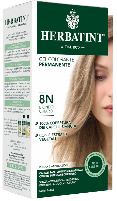 HERBATINT 8N BIONDO CHIARO 150 ML - Farmacia Rossi2 - Farmacia Rossi 