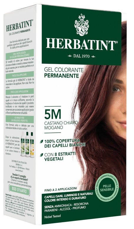 HERBATINT 5M CASTANO CHIARO MOGANO 150 ML - Farmacia Rossi2 - Farmacia Rossi 
