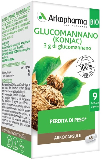 ARKO CAPSULE GLUCOMANNANO BIO 45 CAPSULE - Farmacia Rossi2 - Farmacia Rossi 
