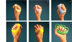 MANUS ABILIS PALLINA PER RIABILITAZIONE MANO 5 GIALLO SCURO SFORZO MASSIMO - Farmacia Rossi2 - Farmacia Rossi 