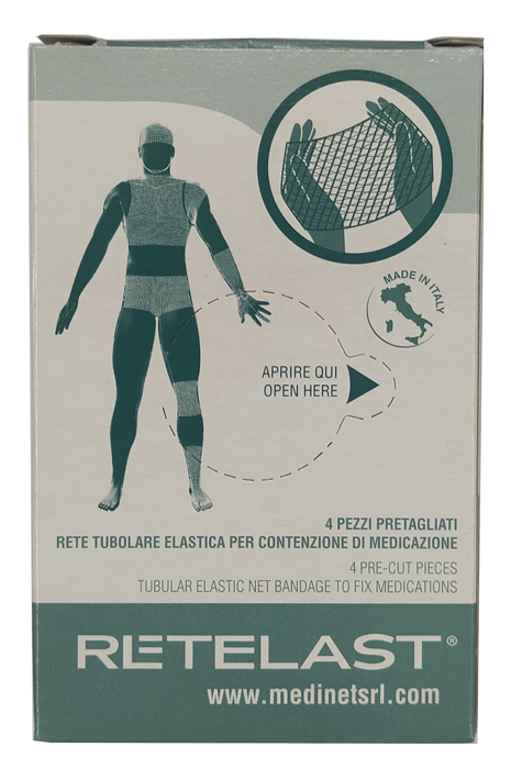 RETE TUBOLARE RETELAST ELASTICA PRETAGLIATA BIANCA BABY OMBELICALE 4 PEZZI - Farmacia Rossi2 - Farmacia Rossi 