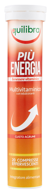 PIU' ENERGIA 20 COMPRESSE EFFERVESCENTI 90 G - Farmacia Rossi2 - Farmacia Rossi 