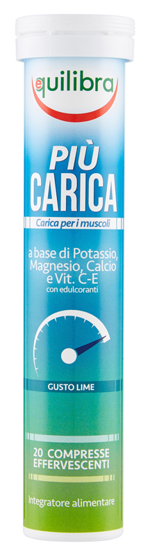 PIU' CARICA GUSTO LIME 20 COMPRESSE EFFERVESCENTI - Farmacia Rossi2 - Farmacia Rossi 