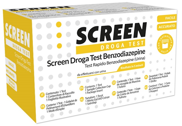 DROGA TEST CHE RILEVA UNA SOSTANZA BENZODIAZEPINE SCREEN DROGA TEST BENZODIAZEPINE - Farmacia Rossi2 - Farmacia Rossi 