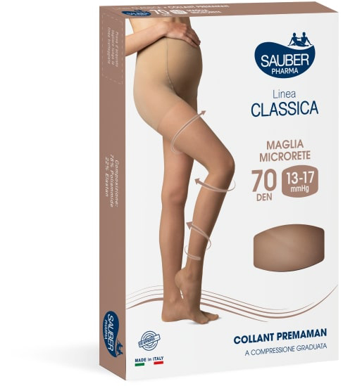 SAUBER COLLANT 70 DENARI PREMAMAN MAGLIA MICRORETE NEUTRO BEIGE 3 LINEA CLASSICA - Farmacia Rossi2 - Farmacia Rossi 
