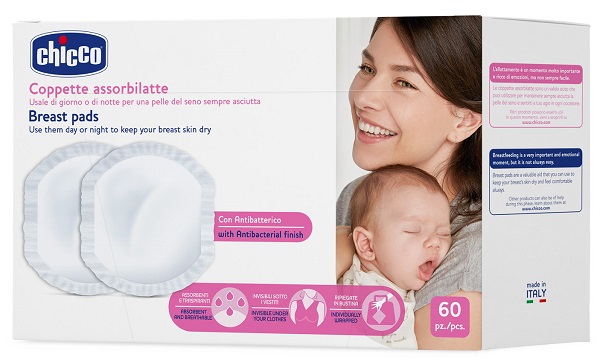 CHICCO COPPETTA ASSORBILATTE ANTIBATTERICA 60 PEZZI - Farmacia Rossi2 - Farmacia Rossi 