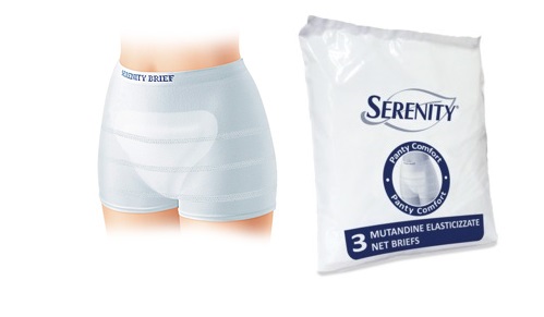 MUTANDINA A RETE PER INCONTINENZA SERENITY PANTY COMFORT S 3 PEZZI - Farmacia Rossi2 - Farmacia Rossi 