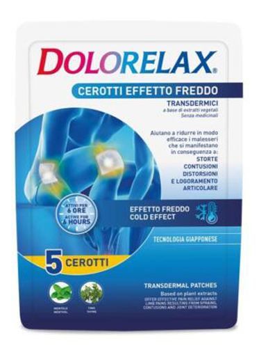 DOLORELAX CEROTTO EFFETTO FREDDO 5 PEZZI - Farmacia Rossi2 - Farmacia Rossi 