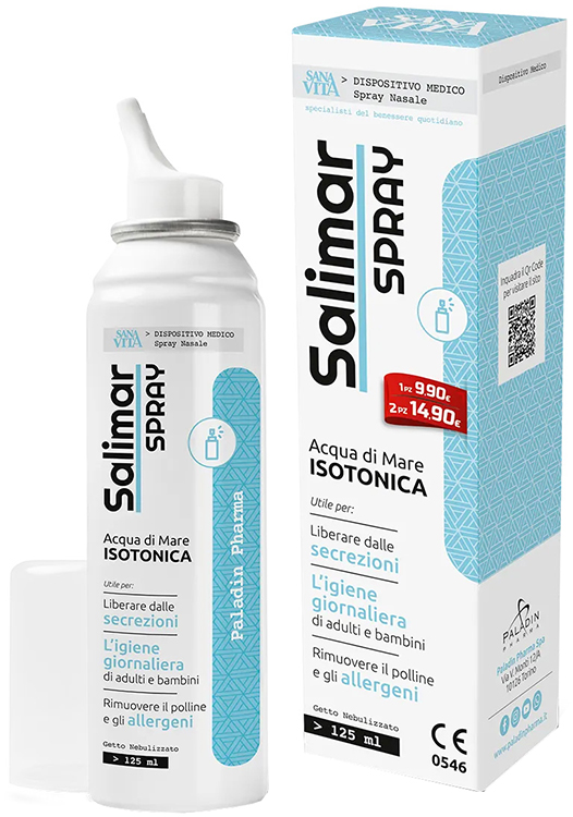 SANAVITA SALIMAR SPRAY NASALE NEW 125 ML - Farmacia Rossi2 - Farmacia Rossi 