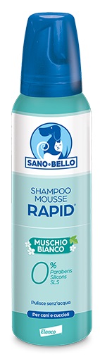 SANO E BELLO SHAMPOO MOUSSE RAPID NF MUSCHIO BIANCO 300 ML - Farmacia Rossi2 - Farmacia Rossi 