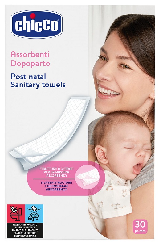 CHICCO ASSORBENTI PROTECTION POSTPARTO 30 PEZZI - Farmacia Rossi2 - Farmacia Rossi 