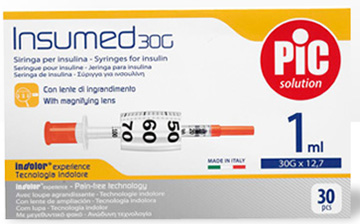 SIRINGA PER INSULINA PIC 1 ML 100 UI AGO 28 GAUGE 1/2 - Farmacia Rossi2 - Farmacia Rossi 