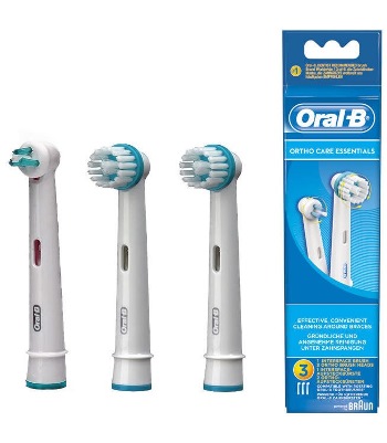 ORALB ORTHO CARE ESSENTIALS TESTINE SPAZZOLINO ELETTRICO APPARECCHIO ORTODONTICO 3 PEZZI - Farmacia Rossi2 - Farmacia Rossi 