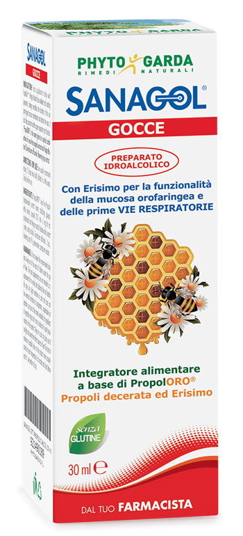 SANAGOL GOCCE PROPOLI ESTRATTO IDROALCOLICO 30 ML - Farmacia Rossi2 - Farmacia Rossi 