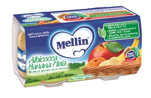 MELLIN OMOGENEIZZATO ALBICOCCA BANANA MELA 100 G 2 PEZZI - Farmacia Rossi2 - Farmacia Rossi 