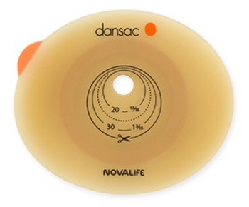 PLACCA PER COLO ILEO ED UROSTOMIA DANSAC NOVALIFE2 70MM RITAAGLIABILE 10-62 - Farmacia Rossi2 - Farmacia Rossi 