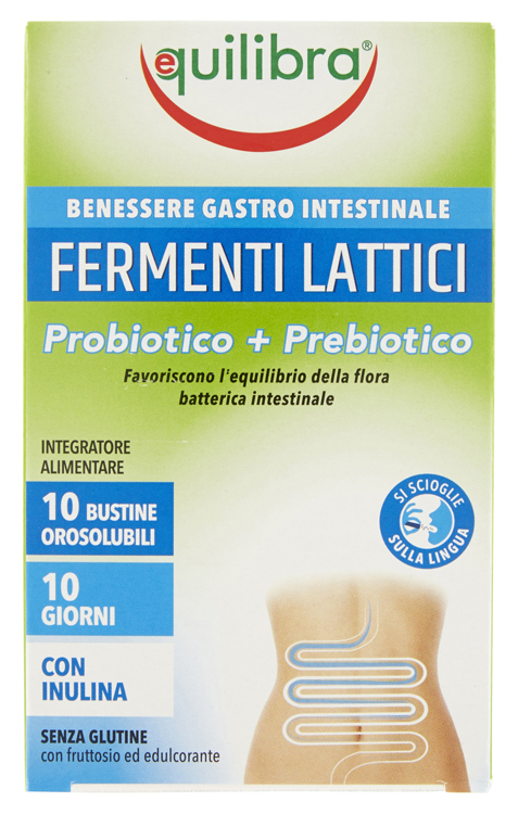FERMENTI LATTICI PROBIOTICO + PREBIOTICO 10 BUSTINE OROSOLUBILI - Farmacia Rossi2 - Farmacia Rossi 