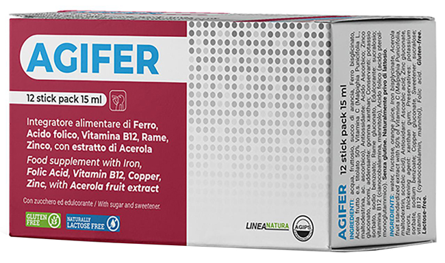 AGIFER 12 STICK 15 ML - Farmacia Rossi2 - Farmacia Rossi 