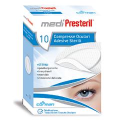 GARZA COMPRESSA OCULARE MEDIPRESTERIL ADESIVA 10 PEZZI - Farmacia Rossi2 - Farmacia Rossi 