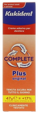 KUKIDENT PLUS COMPLETE CREMA ADESIVA PER PROTESI DENTARIE 47 G - Farmacia Rossi2 - Farmacia Rossi 