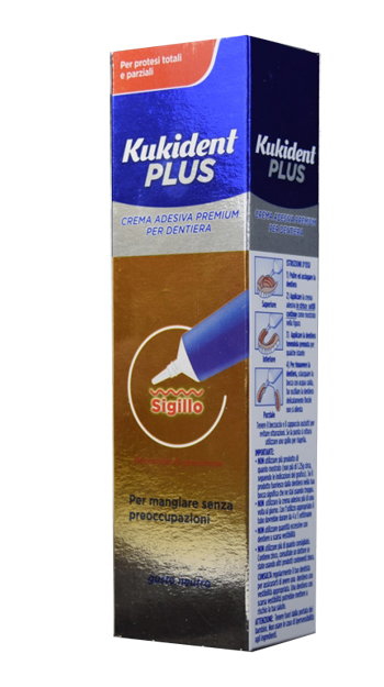 KUKIDENT SIGILLO CREMA ADESIVA PER PROTESI DENTARIE 40 G - Farmacia Rossi2 - Farmacia Rossi 