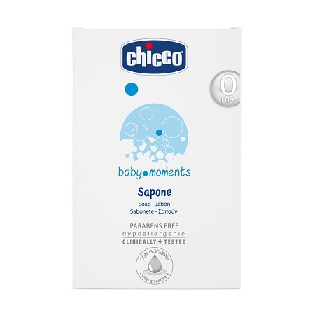 CHICCO COSMETICI BABY MOMENTS SAPONETTA 100 G - Farmacia Rossi2 - Farmacia Rossi 