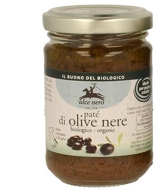 PATE' DI OLIVE NERE BIO 130 G - Farmacia Rossi2 - Farmacia Rossi 