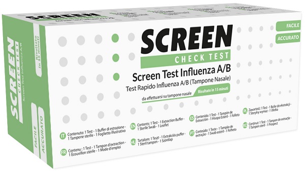 TEST RAPIDO VIRUS INFLUENZA A/B TAMPONE NASALE/FARINGEO SCREEN TEST INFLUENZA - Farmacia Rossi2 - Farmacia Rossi 