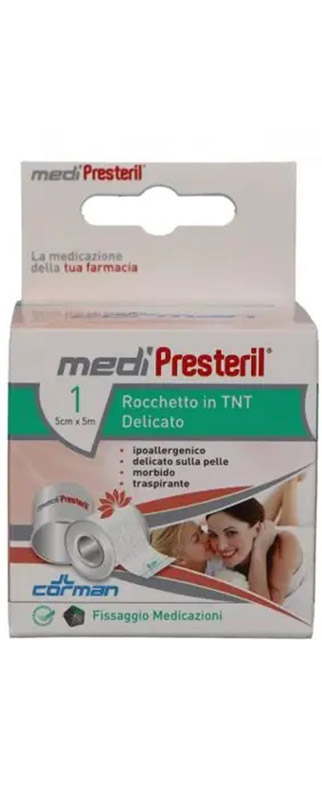 CEROTTO MEDIPRESTERIL TESSUTO NON TESSUTO IN ROCCHETTO CM 5 X 5 M - Farmacia Rossi2 - Farmacia Rossi 