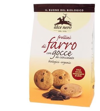 FROLLINO DI FARRO CON GOCCE CIOCCOLATO BIO 300 G - Farmacia Rossi2 - Farmacia Rossi 