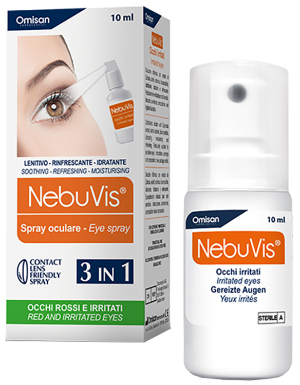 NEBUVIS OCCHI IRRITATI SPRAY 10 ML 1 PEZZO - Farmacia Rossi2 - Farmacia Rossi 