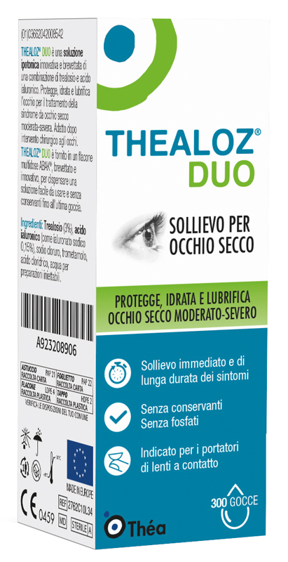 THEALOZ DUO SOLUZIONE OCULARE FLACONE 10 ML - Farmacia Rossi2 - Farmacia Rossi 