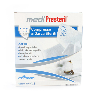 GARZA MEDIPRESTERIL STERILE MONOUSO 18X40 12 PEZZI - Farmacia Rossi2 - Farmacia Rossi 