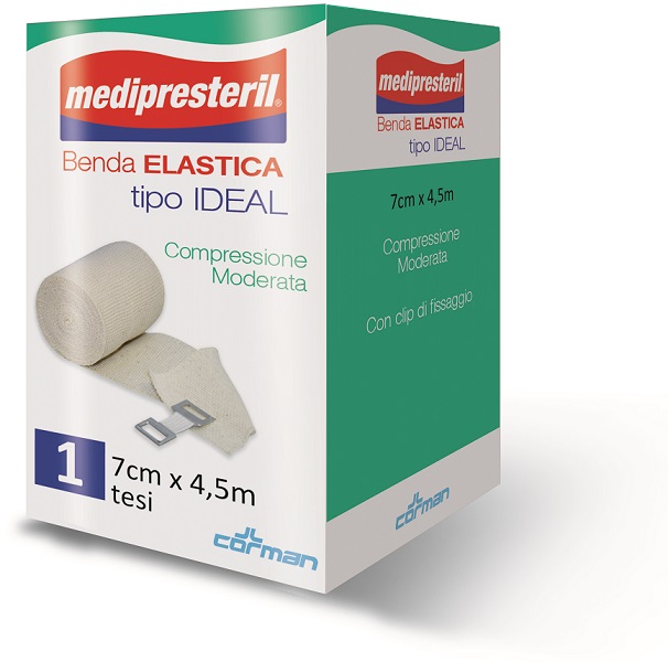 BENDA ELASTICA MEDIPRESTERIL IDEAL CM7X45MT - Farmacia Rossi2 - Farmacia Rossi 