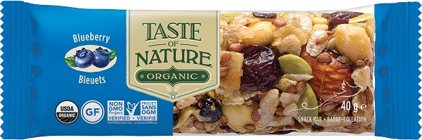 TASTE OF NATURE BARRETTA AI MIRTILLI BIO VEGAN AD ALTO CONTENUTO DI FIBRE 40 G - Farmacia Rossi2 - Farmacia Rossi 