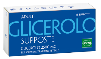 GLICEROLO SUPPOSTE ADULTI 2500 MG 18 PEZZI - Farmacia Rossi2 - Farmacia Rossi 