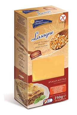 PIACERI MEDITERRANEI PASTA FARINA MAIS LASAGNE 250 G - Farmacia Rossi2 - Farmacia Rossi 