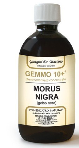 GEMMO 10+ GELSO NERO 500 ML LIQUIDO ANALCOLICO - Farmacia Rossi2 - Farmacia Rossi 