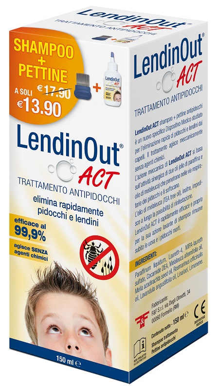 LENDINOUT ACT ANTIPIDOCCHI 150 ML - Farmacia Rossi2 - Farmacia Rossi 