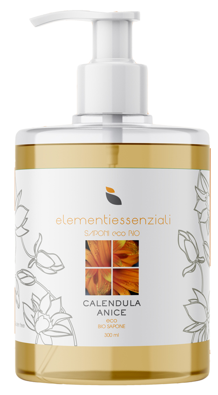 ELEMENTIESSENZIALI SAPONE ECO BIO CALENDULA ANICE 300ML - Farmacia Rossi2 - Farmacia Rossi 