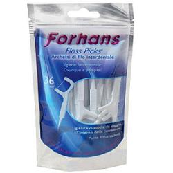FORHANS ARCHETTI INTERDENTALI FLOSS PICKS 36PZ - Farmacia Rossi2 - Farmacia Rossi 
