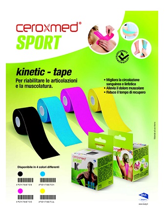 CEROXMED SPORT KINETIC TAPE BLU 1 PEZZO - Farmacia Rossi2 - Farmacia Rossi 