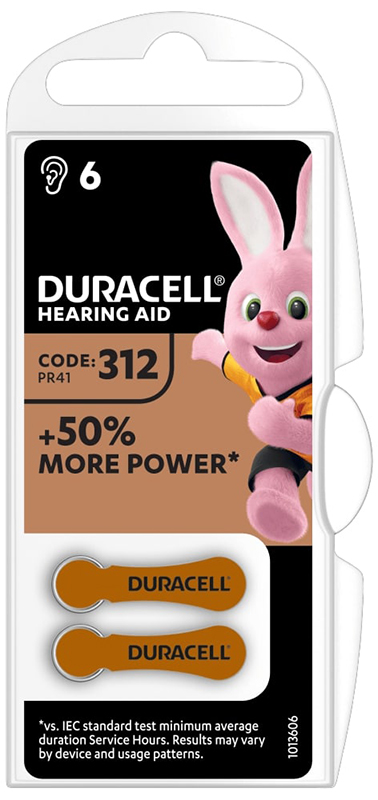 DURACELL EASY TAB 312 MARRONE BATTERIA PER APPARECCHIO ACUSTICO - Farmacia Rossi2 - Farmacia Rossi 