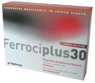 FERROCIPLUS 30 24 COMPRESSE MASTICABILI - Farmacia Rossi2 - Farmacia Rossi 