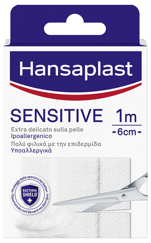 HANSAPLAST STRISCIA SENSITIVE PRETAGLIATA 1X6CM 10 PEZZI - Farmacia Rossi2 - Farmacia Rossi 