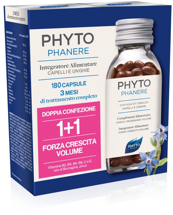 PHYTO PARIS PHYTOPHANERE INTEGRATORE ALIMENTARE CAPELLI/UNGHIE 90+90 CAPSULE - Farmacia Rossi2 - Farmacia Rossi 